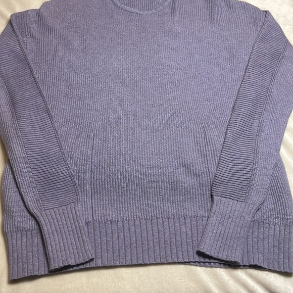 Lululemon Cozy Calling Ribbed Turtleneck sz XS Pockets Heathered Mauve - Picture 4 of 13